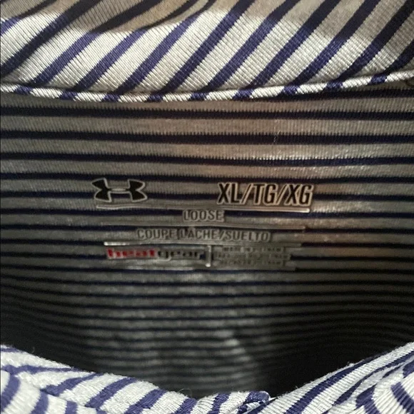 Under Armour Dual Striped Polo Set of 2 - Size XL Loose BUNDLE DEAL!! - Picture 3 of 8